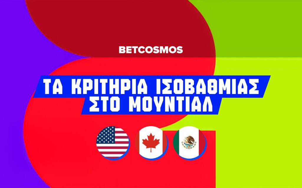 κριτηρια ισοβαθμιας στο μουντιαλ 2026
